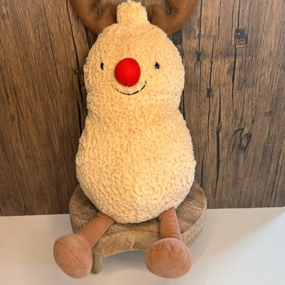 Jellycat Peanut Reindeer Large NEW! Jellycat FAST SHIP Jellycat Christmas - Picture 2 of 8